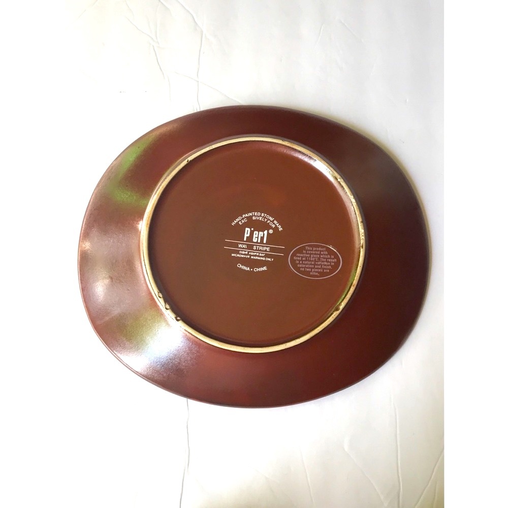 Two Pier1 Multicolor Plates - Picture 2 of 3